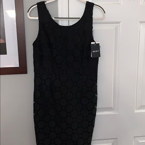 DKNY Circle Lace Sheath Dress